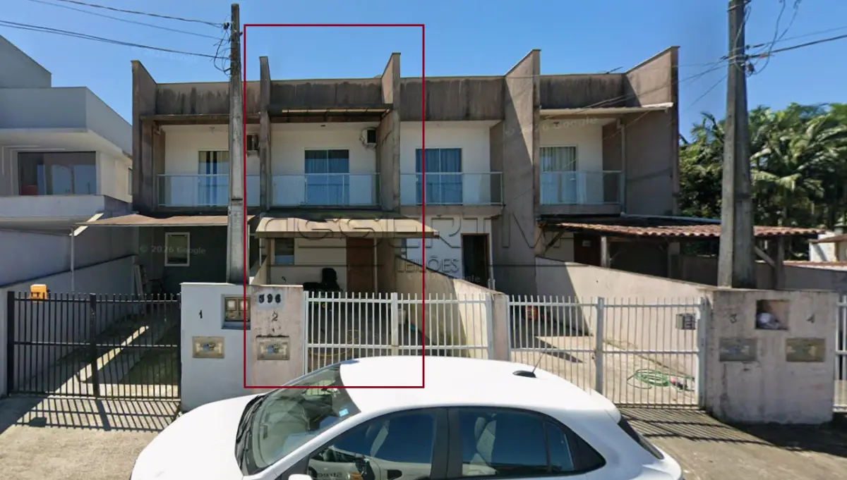 LOTE 000 - Casa geminada n° 02, na rua Advogado Miguel Cercal, n° 596, bairro Nova Brasília, Joinville/SC.